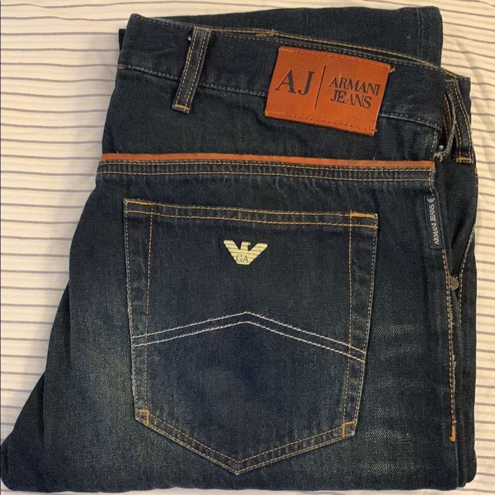 100% Authentic Armani Jeans Men's Blue Denim
